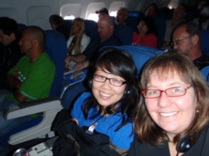 Charlotte and Dr. Karnovsky on an early morning flight to Denver and they took another to Great Falls, MT
