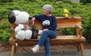 Mom and Snoopy!