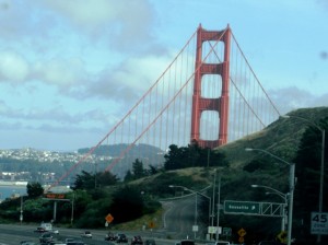 I was super excited about crossing the Golden Gate Bridge. It was nothing exciting for my Bay-Area-Bred lab partner.  