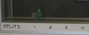 Not only can the hulk knock over buildings, he also helped us keep track of how many times we split our sample.