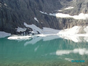 Iceberg lake. Very cold to the feet. 