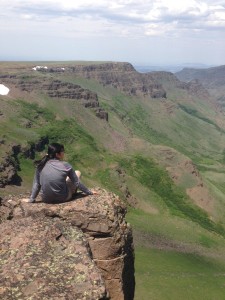 Nola after butterfly surveys up on Steens mountain.